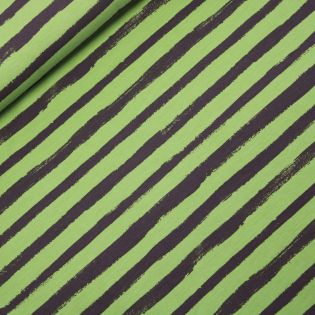 French Terry - Groovy Stripes - grün