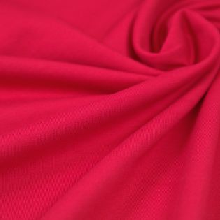 Baumwolljersey - Premium Basic - uni - signalrot