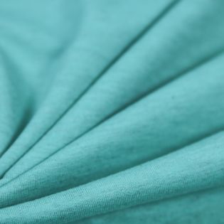 French Terry - Premium Basic - Sommersweat - türkisgrün meliert
