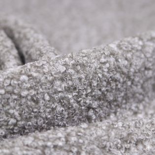 Boucle - Jackenstoff - grau meliert
