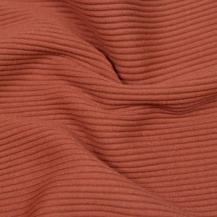 Beanie-Bündchen - uni - terracotta