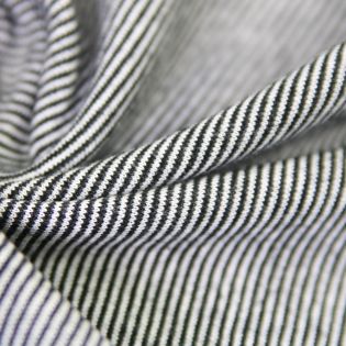 Bündchen - Premium Basic - geringelt - schwarz-weiss