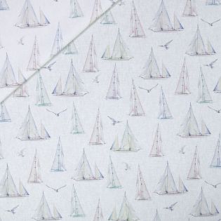 Dekostoff - Recycled - Segelfboote