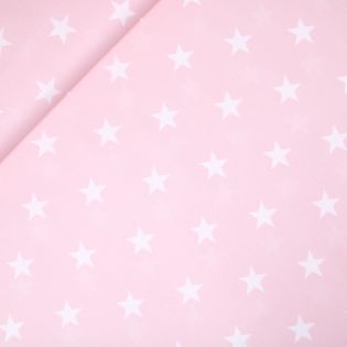 Baumwolle - Big Stars - rosa 