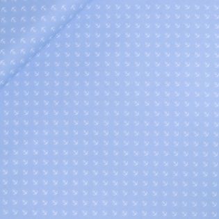 Popeline - Mini  Anker - hellblau