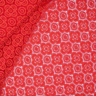 Stretch - Spitze - uni - rot