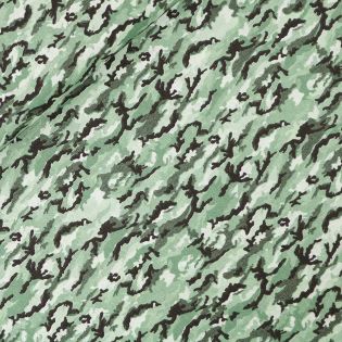 Baumwolle - Camouflage - grün