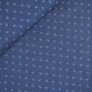 Baumwolle - Jeans - Hochrad - blau
