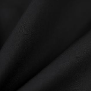 Baumwollstretch - Uni - schwarz