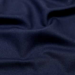 Baumwoll - Canvas - uni - navy