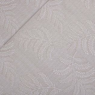 Deko-Jacquard - Blätter - beige