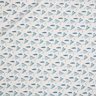 Baumwolljersey - Papierflieger