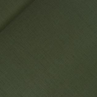 Reines Leinen - vorgewaschen - uni - khaki - grün