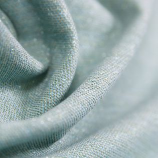 Jersey - Lurex - blau