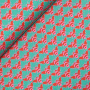Jacquard - Jersey - Bienen - grün