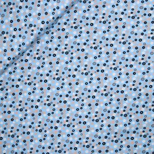Baumwolljersey - Mini-Kringel - blau