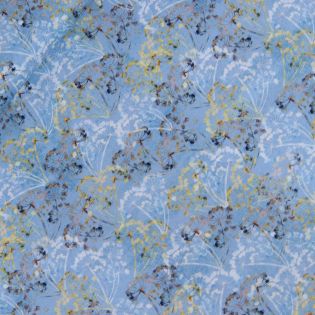 Patchwork - Baumwolle - Traumgarten - blau 