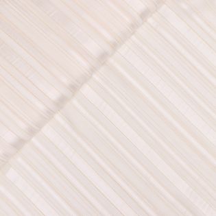 Chiffon - Lurex - Streifen - weiß