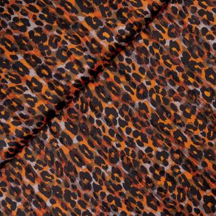 Chiffon - Lurex - Leo - orange