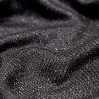 Sweatshirt - Glitzer - schwarz