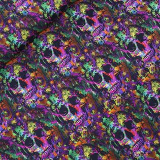 Alpenfleece - Skulls - bunt