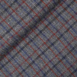 Original Harris Tweed - kariert - blau - rot