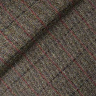 Original Harris Tweed - kariert - grün - rot