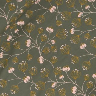 Baumwolljersey - Ranken - grün