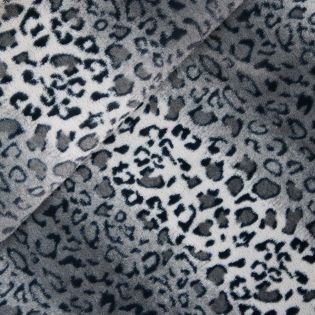 Pelzimitat - Leopard - grau