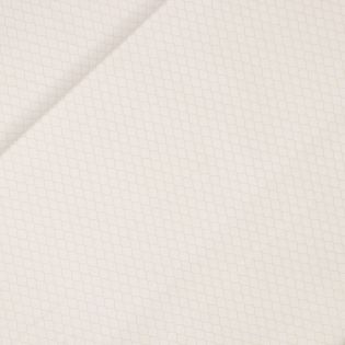 Baumwolle - bedruckt - Wabendruck - beige - weiss
