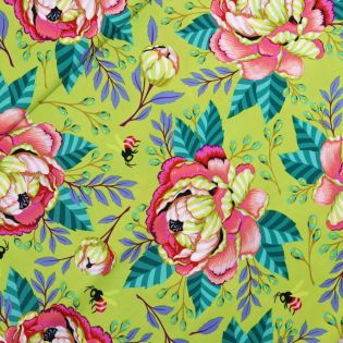 Patchwork - Baumwolle - Tula Pink - Moon Garden - Free Spirit - Kabloom