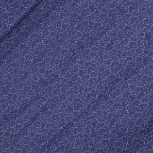 Baumwolle - wilde Pünktchen - royalblau