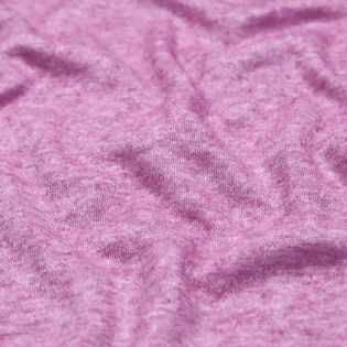 Strickjersey - melange - pink