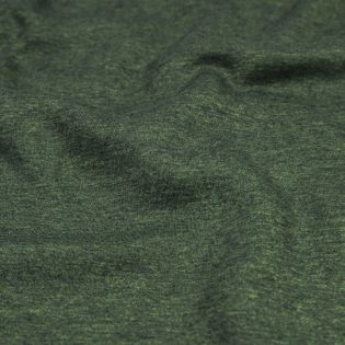 Sweatshirt - uni - melange - dunkelgrün