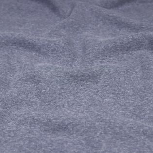 Sweatshirt - uni - melange - jeansblau