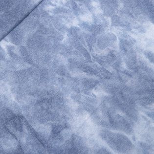 Alpenfleece - Batik - uni - blau