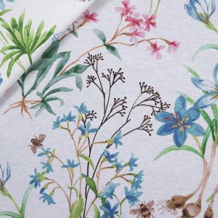 Dekostoff - Frühlingsblume - bunt  