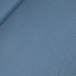 Feinstrickjersey - Ajour - uni - Herzen - jeansblau 