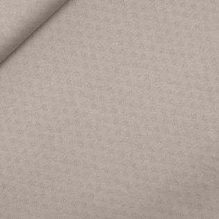 Feinstrickjersey - Ajour - uni - Herzen - beige