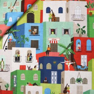 Dekostoff - Half Panama - Calypso - bunt