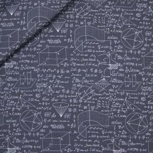 Dekostoff - Mathematik - braun