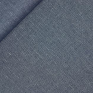 Baumwolle - Leinen - Jeans - blau