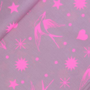Patchwork - Baumwolle - Tula Pink - True Colors - Fairy Flakes - pink - neon
