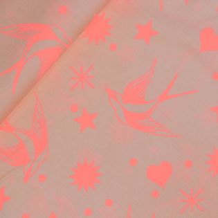 Patchwork - Baumwolle - Tula Pink - True Colors - Fairy Flakes - apricot - neon