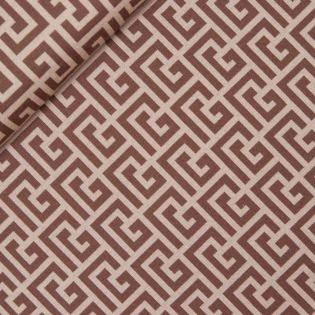 Strickjersey - Labyrinth - mokka - camel