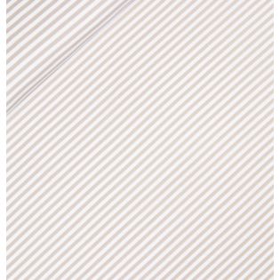 Baumwolljersey - feiner Streifen 0,5cm - beige - weiss