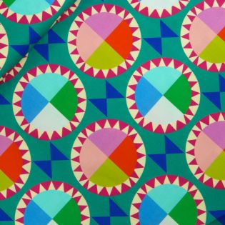 Patchwork - Baumwolle - Farbkreis - Kaleidoscope - by Annabel Wrigley