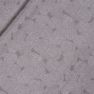 Patchwork - Baumwolle - gestrichelte Kreise - beige
