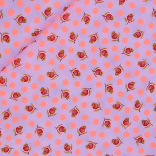 Patchwork - Baumwolle - Tula Pink - Untamed - Impending Bloom - rosa - neon