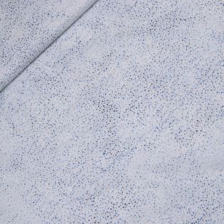 Patchwork - Baumwolle - handgebatikt - blau, weiß
